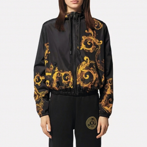 Versace Jeans Couture Barocco-print jacket In Multi, New Season, Size 2 US NWT - Picture 11 of 11